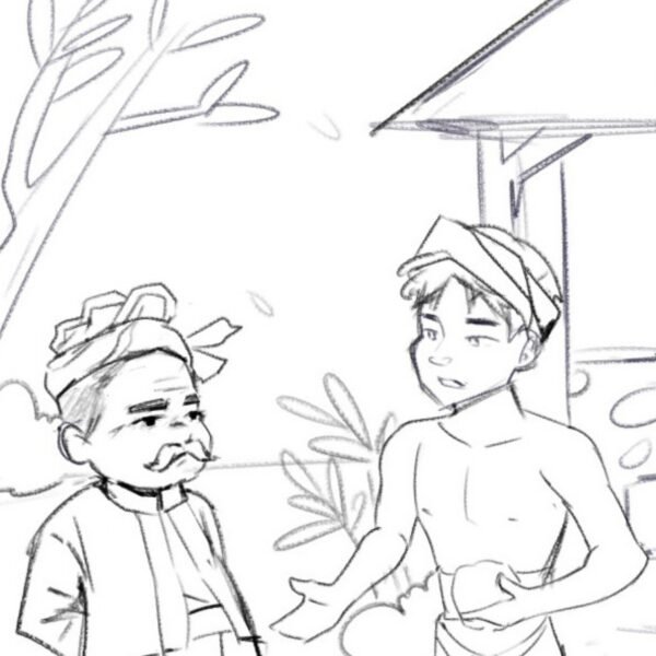 Goa Raksasa Sanggulan - Sketsa - Gambar 4
